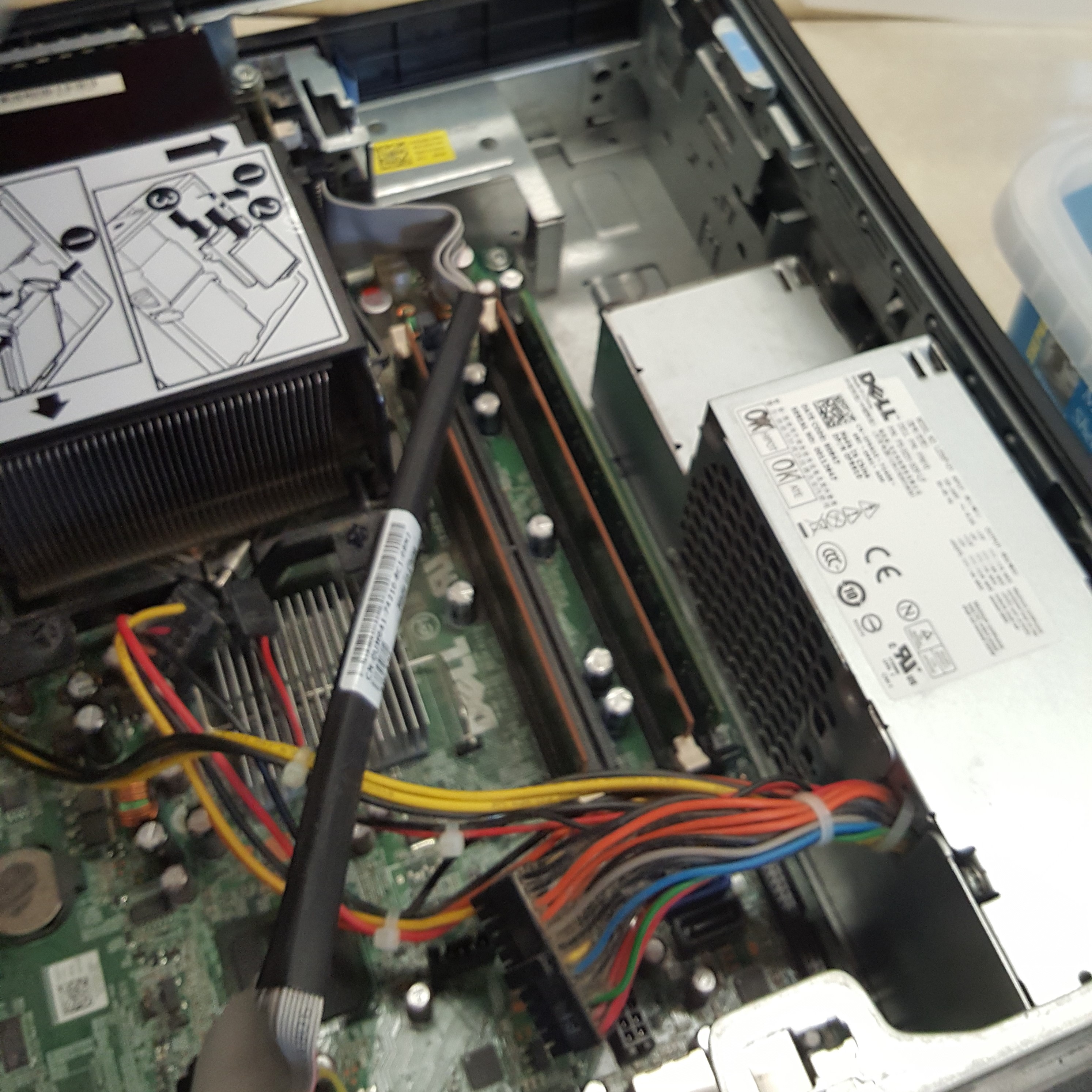 Image of the opened system unit.